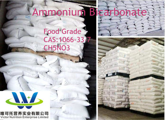 Bicarbonato de amonio CH5no3 Aditivos para hornear de grado alimenticio Agente hinchante CAS 1066-33-7
