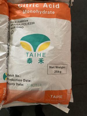 Ácido cítrico anidro / monohidrato para alimentos y bebidas Valor nutricional Envío rápido