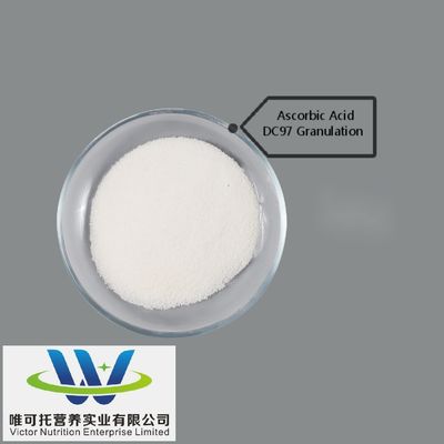 Luwei Cspc Huazhong Vitamina C DC97 Ácido ascórbico 97% Granulación recubierta 97% Fórmula C6H8O6