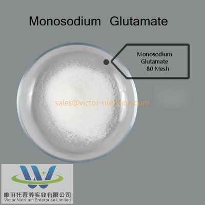 Glutamato monosódico 97% Msg para potenciador del sabor en el aditivo alimentario de fórmula C5h8nnao4