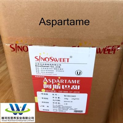 Aspartamo en polvo CAS 22839-47-0 Fórmula C14h18n2o5 FCC/USP/BP/EP para aditivos alimentarios