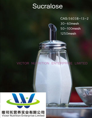 Sucralosa CAS No 56038-13-2 Fórmula C12h19cl3o8 Personalización Solicitud personalizada