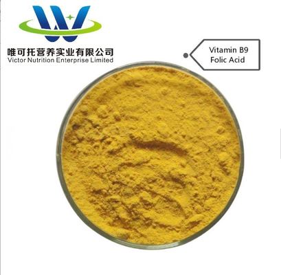 Composición de las vitaminas y nutrientes Ácido fólico USP38 CAS no 59-30-3 para envases de papel