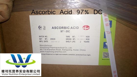 Suministro Ácido ascórbico DC97% Vitamina C CAS No. 50-81-7 EINECS 200-066-2 Primeros productos naturales
