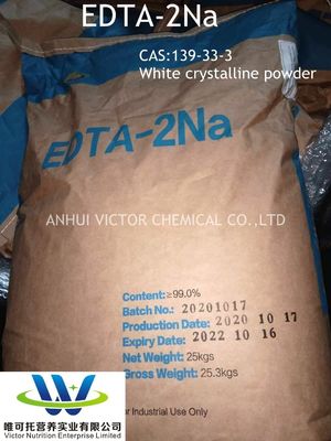 EDTA orgánico de grado cosmético 2na en polvo con pedido personalizado en granel CAS 139-33-3