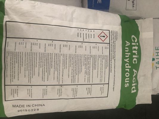 Ácido cítrico en polvo anhidro de grado alimenticio superior/número CAS 77-92-9/fórmula C6h8o7