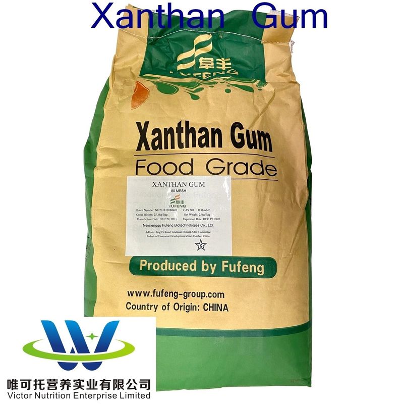 Goma de xantano 80mesh/200mesh CAS 11138-66-2 para aditivos alimentarios Producción 5000 toneladas/mes