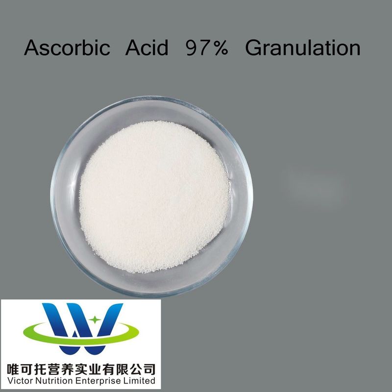 Luwei Cspc Huazhong Vitamina C DC97 Ácido ascórbico 97% Granulación recubierta 97% Fórmula C6H8O6