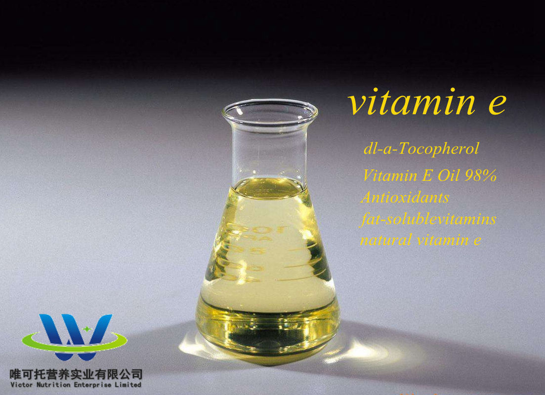 Dl-Alpha Tocopheryl Acetate Aceite de vitamina E 98% para aditivo alimentario y pedido personalizado