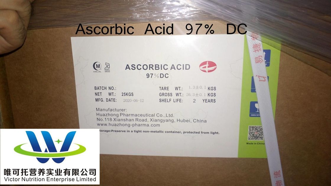 Aditivo alimentario Ácido ascórbico DC97% Vitamina C CAS no 50-81-7